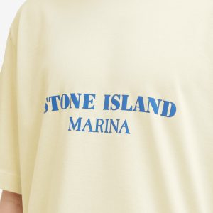 Stone Island Marina Old Effect Logo T-Shirt