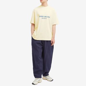 Stone Island Marina Old Effect Logo T-Shirt