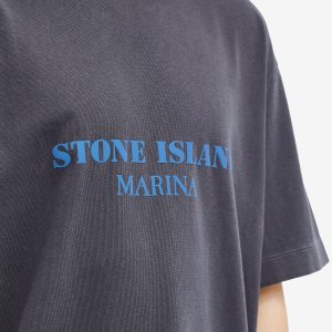 Stone Island Marina Old Effect Logo T-Shirt