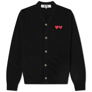 Comme des Garcons Play Double Heart Cardigan