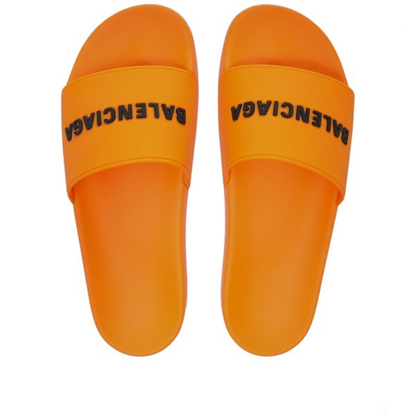 Balenciaga Logo Pool Slide