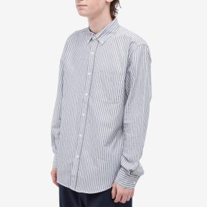 Portuguese Flannel Belavista Stripe Button Down Oxford Shirt