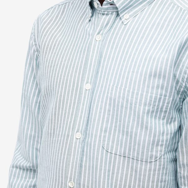 Portuguese Flannel Belavista Stripe Button Down Oxford Shirt