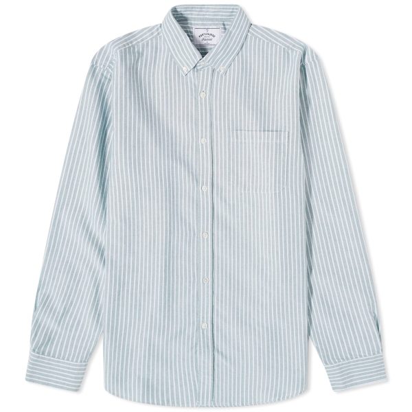 Portuguese Flannel Belavista Stripe Button Down Oxford Shirt