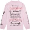 Balenciaga Metal Logo Long Sleeve Tee