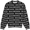 Balenciaga Repeat Logo Crew Knit