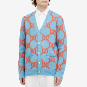 Gucci Jumbo GG Knit Cardigan