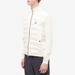 Moncler Hooded Down Knit Jacket