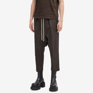 Rick Owens Drawstring Heavy Cropped Trousers