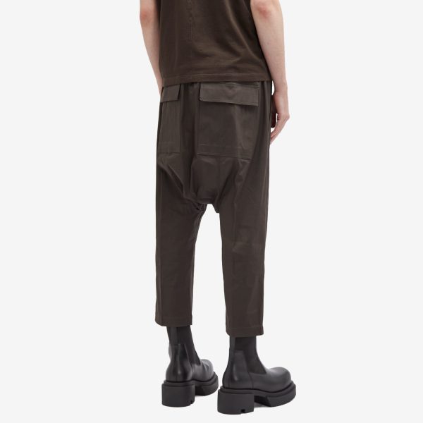 Rick Owens Drawstring Heavy Cropped Trousers