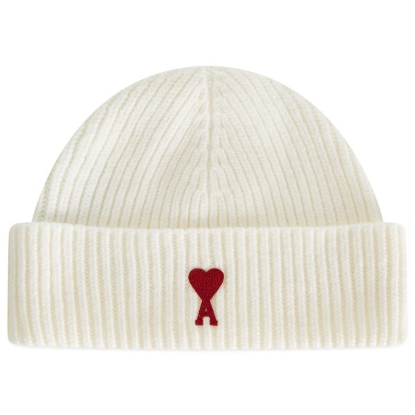 AMI Paris Red ADC Beanie