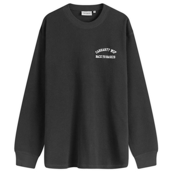 Carhartt WIP Long Sleeve Basics Script Waffle T-Shirt