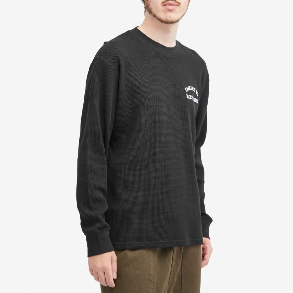 Carhartt WIP Long Sleeve Basics Script Waffle T-Shirt