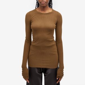 Rick Owens Rib Long Sleeve Tee