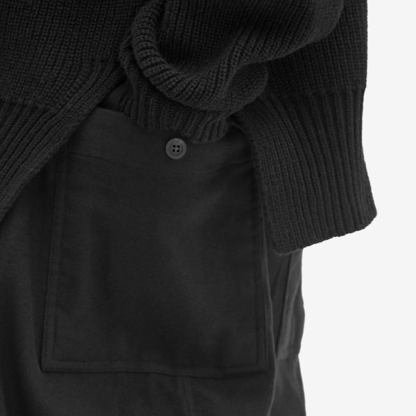 Rick Owens Drawstring Long Heavy Cotton Trousers