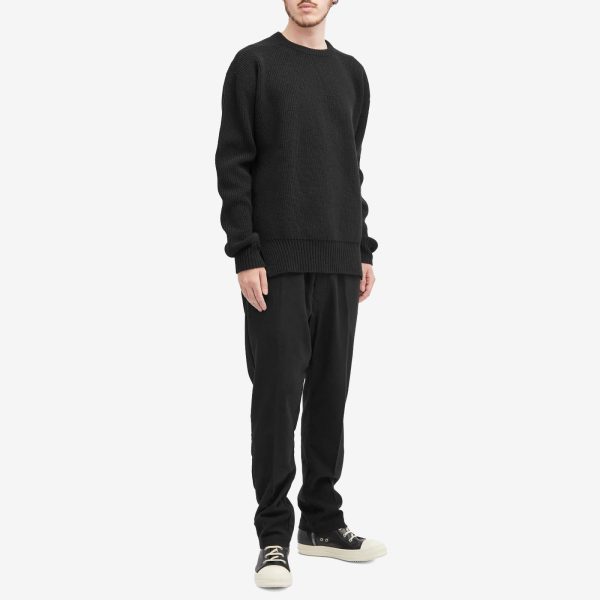 Rick Owens Drawstring Long Heavy Cotton Trousers