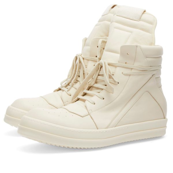 Rick Owens Leather Geobasket Sneakers