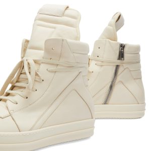 Rick Owens Leather Geobasket Sneakers