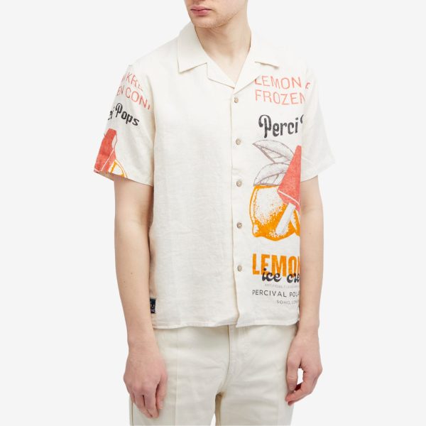 Percival Lemon Kreme Cuban Shirt