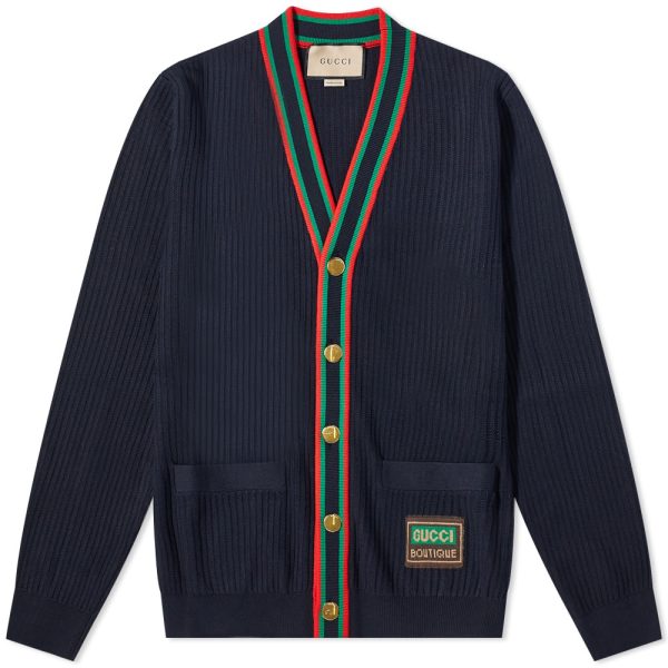 Gucci Logo GRD Placket Cardigan