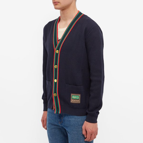 Gucci Logo GRD Placket Cardigan