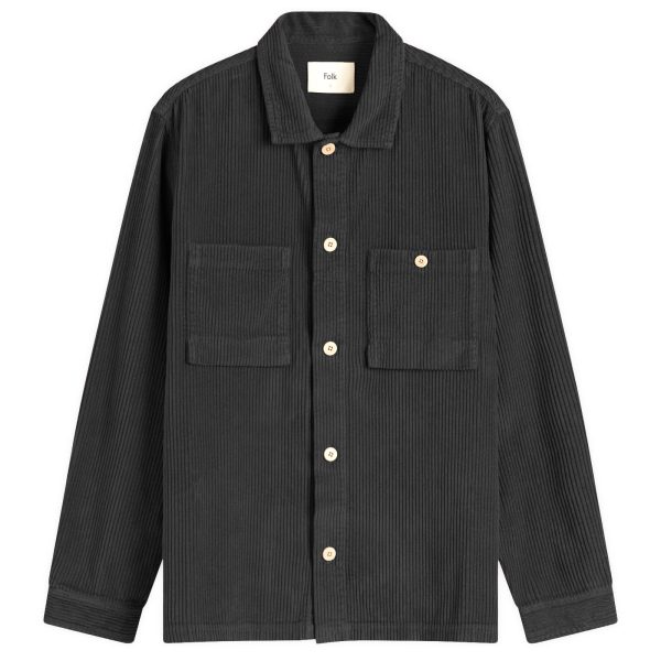 Folk Heavy Cord Patch Overshirt