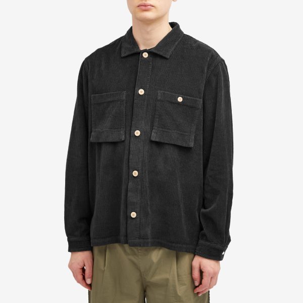 Folk Heavy Cord Patch Overshirt