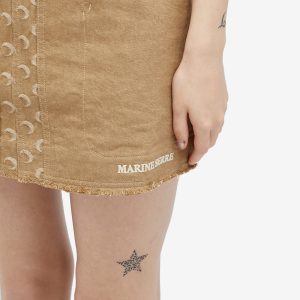 Marine Serre Moon Jacquard Twill Mini Dress