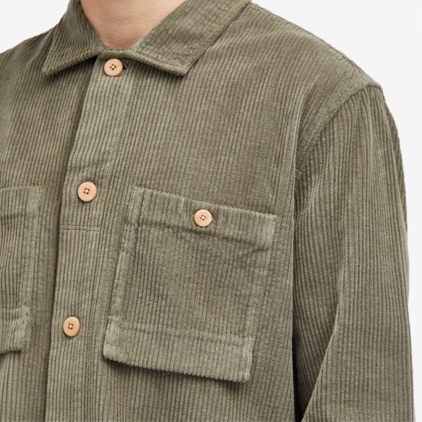 Folk Heavy Cord Patch Overshirt