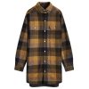 Rick Owens Wool Plaid Oversized Outershirt