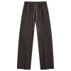 Rick Owens Dietrich Heavy Cotton Drawstring Trousers