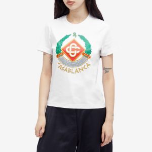 Casablanca Casa Crest Printed Fitted T-Shirt