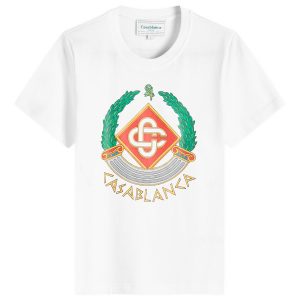 Casablanca Casa Crest Printed Fitted T-Shirt