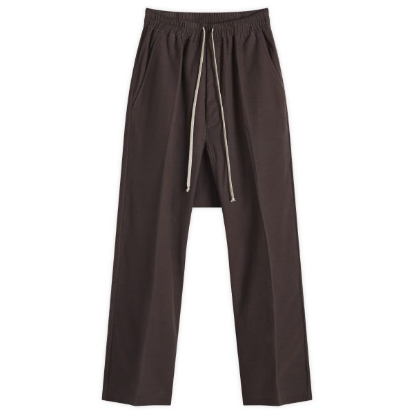 Rick Owens Drawstring Long Heavy Cotton Trousers