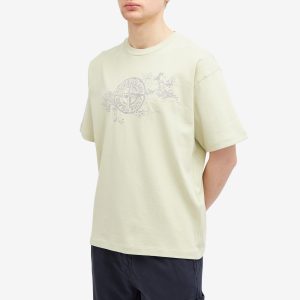 Stone Island Camo Three Badge Print T-Shirt