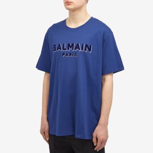 Balmain Flock Logo T-Shirt