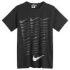 Comme des Garçons Black x Nike Tonal Swoosh Print T-Shirt