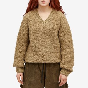 JW Anderson Boucle V Neck Jumper