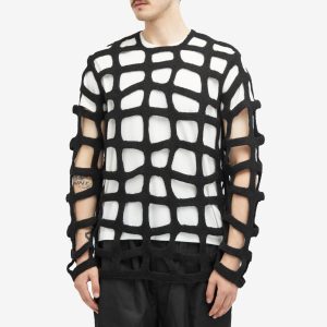 Comme des Garçons Homme Plus Garment Treated Grid Knit