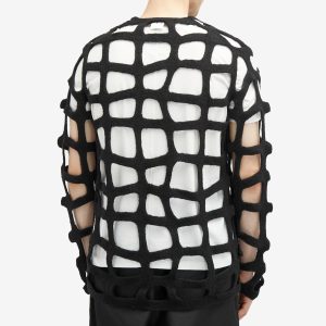 Comme des Garçons Homme Plus Garment Treated Grid Knit