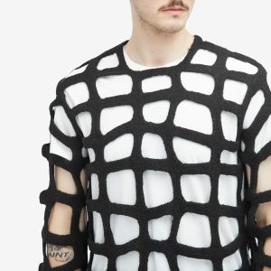 Comme des Garçons Homme Plus Garment Treated Grid Knit