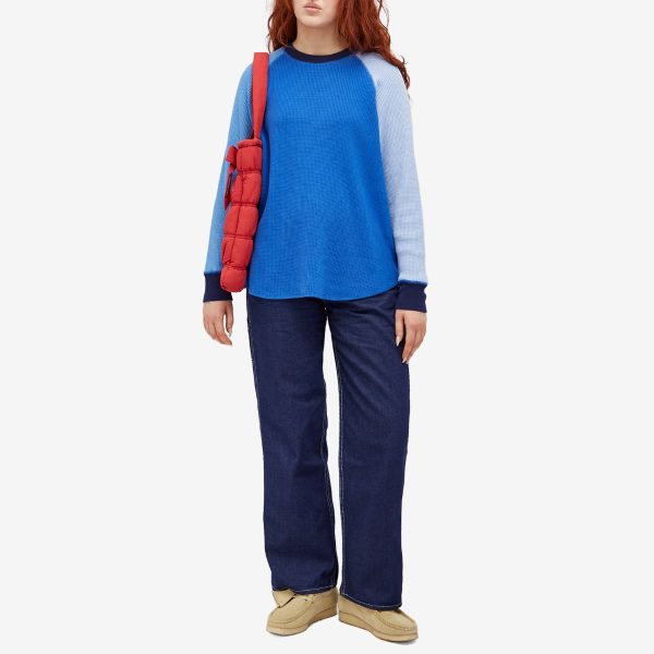 Beams Boy Waffle long sleeve top