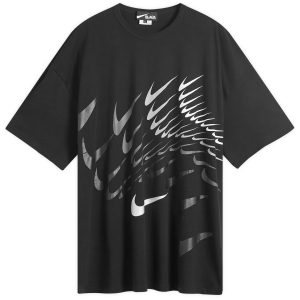 Comme des Garçons Black x Nike Horizontal Swoosh Print Overs