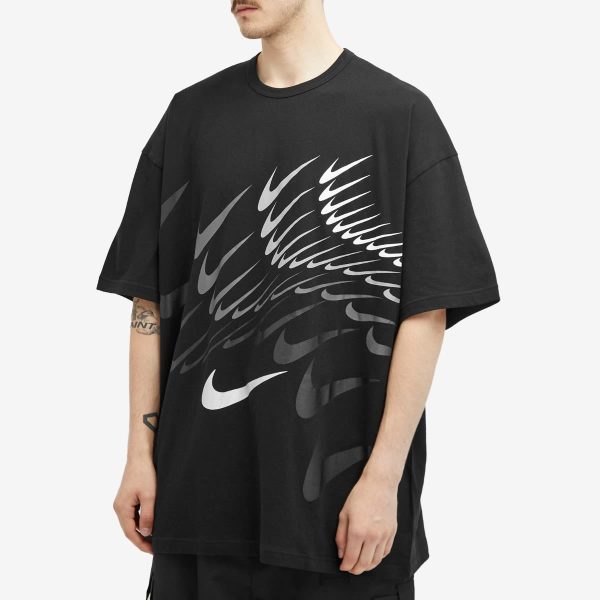 Comme des Garçons Black x Nike Horizontal Swoosh Print Overs