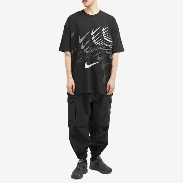 Comme des Garçons Black x Nike Horizontal Swoosh Print Overs