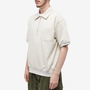 FrizmWORKS Half Zip Short Sleeve Sweater