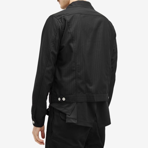 Comme des Garçons Black Pinstripe Trucker Jacket