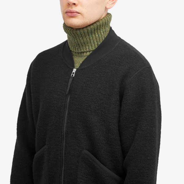 Universal Works Wool Fleece Zip Bomber