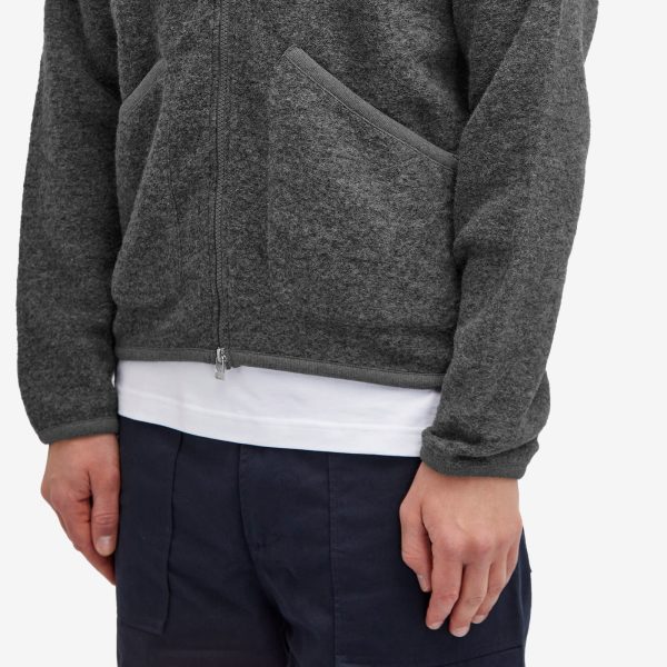 Universal Works Wool Fleece Zip Bomber