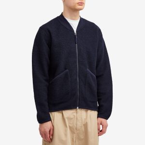 Universal Works Wool Fleece Zip Bomber